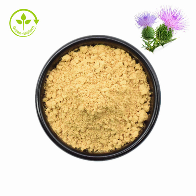 Poudre d'extrait de plante de chardon-Marie 80 % silymarine de qualité alimentaire