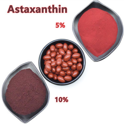 Poudre naturelle pure d'astaxanthine d'extrait de Pluvialis de Haematococcus 1% - 10%