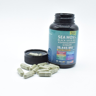Fournir des capsules pures de mousse de mer de l'Himalaya pour le soutien énergétique et la mémoire cérébrale