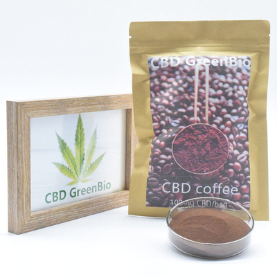 Libération de fines herbes de douleur d'extrait de plein café du spectre CBD de GreenBio 100g