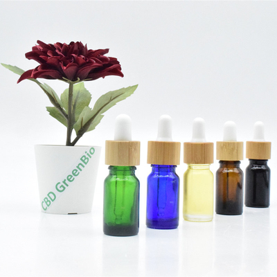 Huile sativa de la bouteille en verre CBD de compte-gouttes de noir du contrôle 10ml 20ml de douleur d'huile de teinture de la fleur CBD de feuille