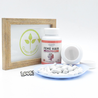 La peau diététique d'ongle de cheveux de biotine de supplément de cheveux de catégorie comestible capsule la vente chaude