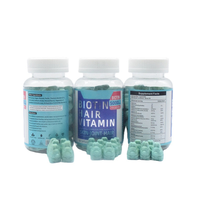 Gluten DL libre Alpha Tocopheryl Acetate de Gummies d'ours de croissance des cheveux 5000MCG