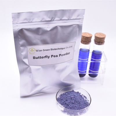 Papillon Pea Flower Powder de 450 Mesh Natural Food Colorings Anthocyanin