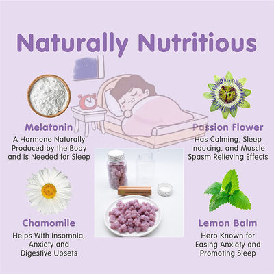 L'ours gommeux de vitamine de sommeil pour des adultes améliorent la qualité de sommeil