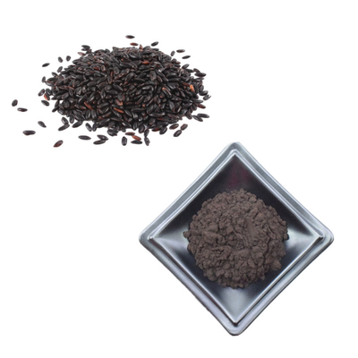 Les anthocyanines noires 100% pures en vrac d'extrait de riz saupoudrent 10 - 25%