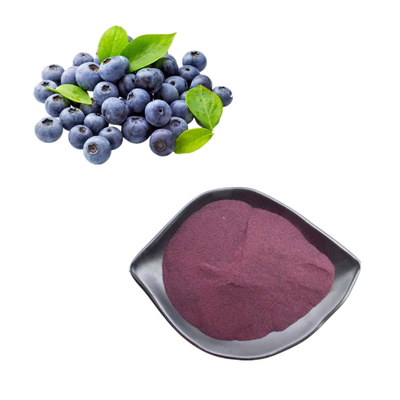 Extraits végétaux Poudre de myrtille 25% Extraction d'anthocyanine