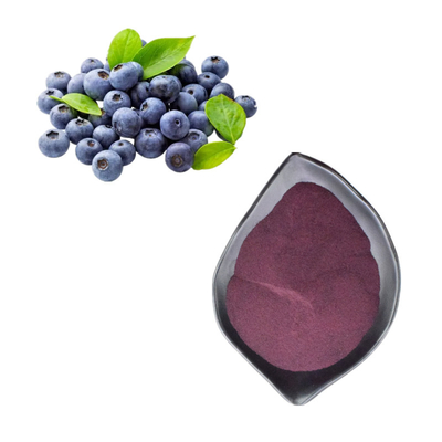 Poudre de jus de myrtille naturelle anthocyanine 25%