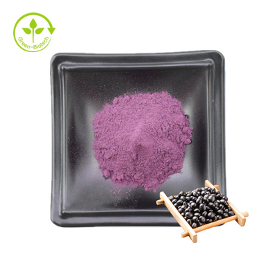 Poudre d'extrait de peau de haricot noir pur en vrac 25 % d'anthocyanidines