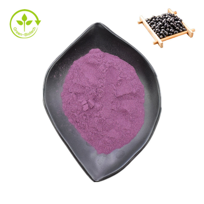 Extrait de haricot noir pur de haute qualité en gros extrait de peau de haricot noir anthocyanine 25% poudre de haricot noir