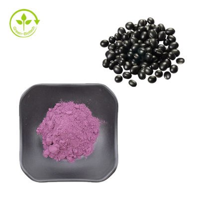 Extrait naturel de coque de haricot noir 5-25% poudre d'extrait de peau de haricot noir d'anthocyanes