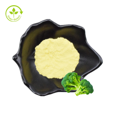 La pousse organique en vrac de brocoli saupoudrent le supplément DL-Sulforaphane