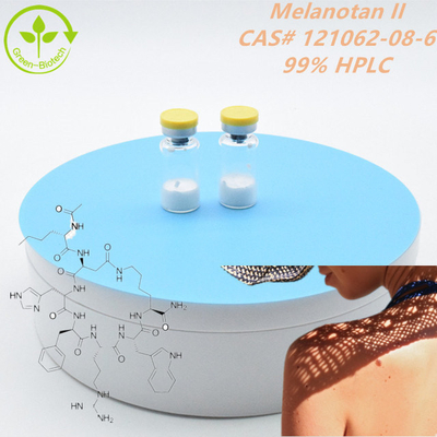 990,9% Peptides du mélanotan-II Construction du corps Poudre lyophilisée 10 mg/ flacon
