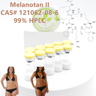 Peptides cosmétiques Melanotan II utilisé pour le bronzage de la peau et la perte de graisse