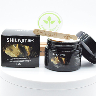 Une plante naturelle pure extrait de la résine de Shilajit avec un riche acide fulvique provenant de l'Himalaya