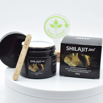 Résine de Shilajit Himalayen Naturel Pure 50% Acide Fulvique Liquide 30g 50g