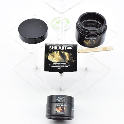 Résine organique de Shilajit de l'Himalaya pure 85 + complexe de minéraux