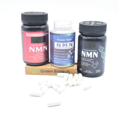 Poudre de NMN de haute pureté à 99% Mononucléotide de nicotinamide Pour les suppléments de NMN Capsules