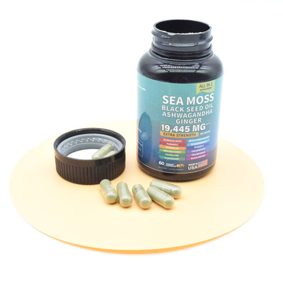 Capsules naturelles de mousse de mer Capsules d'or pur de l' Himalaya