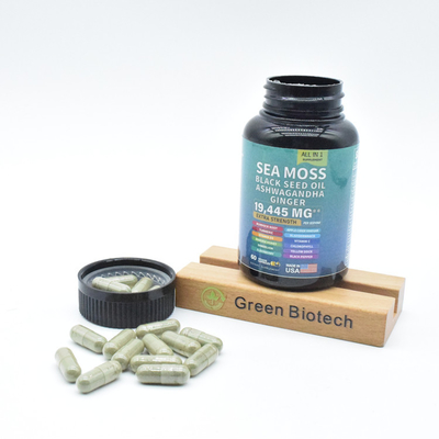 Fournir des capsules pures de mousse de mer de l'Himalaya pour le soutien énergétique et la mémoire cérébrale