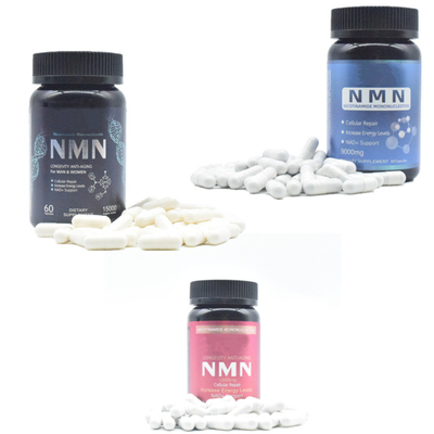 Augmentation pure d'énergie de capsule de supplément de la longévité 600mg Nmn