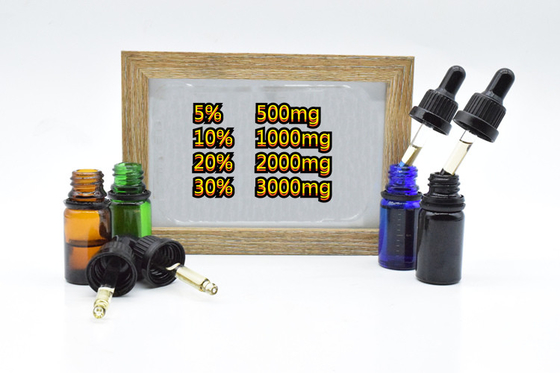 Large inquiétude de spectre réduisant l'huile vierge 500mg 1000mg 2000mg de CBD