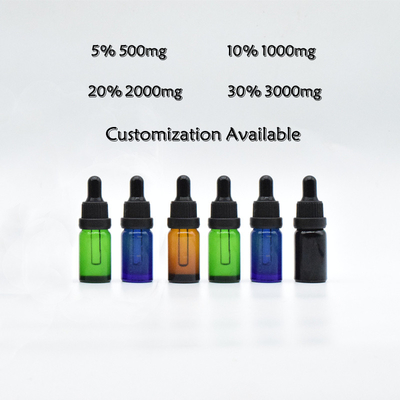 Réduction d'inquiétude d'huile de  CBD d'huile de teinture de l'isolat 99,9% CBD