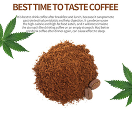 Gluten non GMO libre THC de poudre de café soluble de l'extrait CBD de chanvre libre