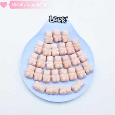 La santé de collagène de biotine de marque de distributeur complète le collagène Gummies d'ours de peau d'ongles de cheveux
