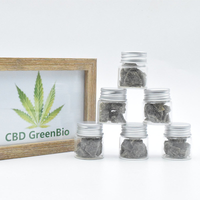 Croustillant de cire de la limande CBD de fumée 10 grammes par disponibilité élevée libre de la bouteille THC bio