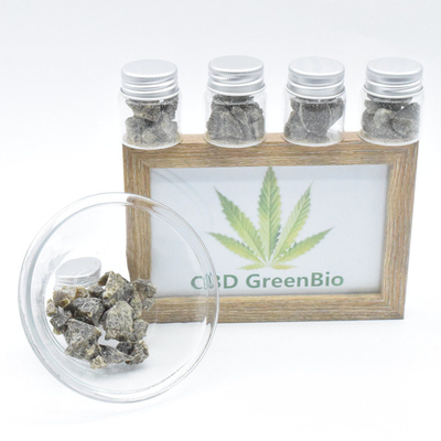 Croustillant de cire de la limande CBD de fumée 10 grammes par disponibilité élevée libre de la bouteille THC bio