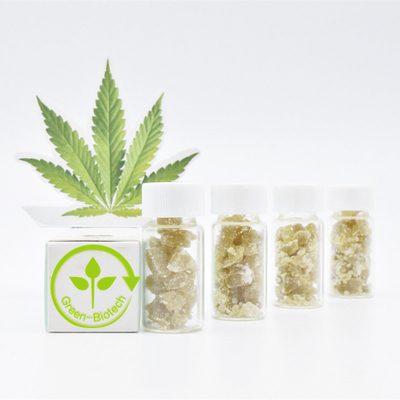 Réduction organique d'effort de cire de chanvre de croustillant pur de Cbd de bouteille en verre