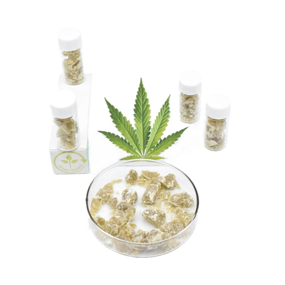Réduction organique d'effort de cire de chanvre de croustillant pur de Cbd de bouteille en verre