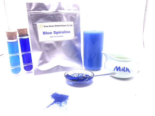 La phycocyanine bleue de Spirulina de colorants alimentaires naturels purs d'OIN saupoudrent la valeur E18
